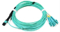 MTP / MPO-LC Sm Optical Fiber Patch Cable Round Cable Fanout 2.0mm