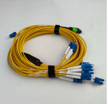 High Quality SM SX Jumper MTP/MPO - LC Cable 24 Fiber PVC/LSZH Fiber Optic Patch Cord