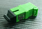 Green SC/APC Simplex Adapter with Shutter,Short flange,metal clip