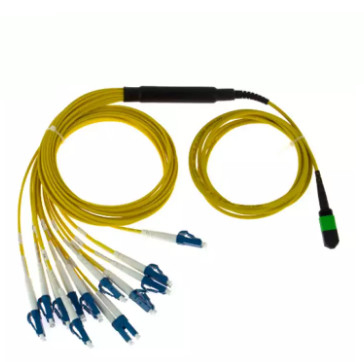 High Quality 12 Fibers Female / Male SM / MM MPO / MTP Fiber Optic Patch Cable