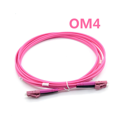 LC Upc To LC Upc Multimode OM4 3.0mm Fiber Optic Patch Cords