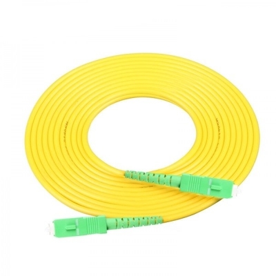 Yellow 9/125 Single Mode Duplex SC/UPC-SC/UPC Fiber Optic Patch Cord with FC Connector