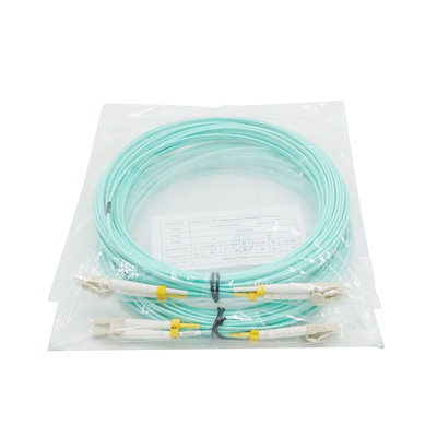 Multimode Lc Lc Connector Om4 Fiber Optic Patch Cord 50/125 Duplex Jumper Lszh Jacket 1m