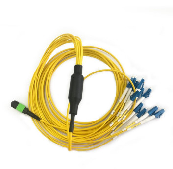 12 Đầu nối dây MPO / UPC LC / UPC Dây vá sợi quang Màu vàng