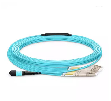8-24 sợi MTP-12 LC / SC / FC / ST OM3 50/125 MM US Conec MTP Elite Breakout Cable