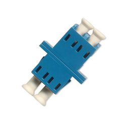 LC / UPC Fiber Optic Adapter duplex màu xanh ROHS chứng nhận vật liệu