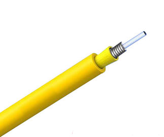Màu vàng GJSJV Cáp đồng trục bọc thép trong nhà Cáp quang GJSJV với bộ đệm chặt 0,6mm