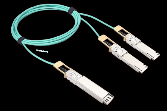 OSFP 800G đến QSFP112 2 x 400G AOC cho chức năng chẩn đoán kỹ thuật số
