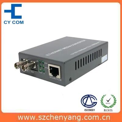 Chất lượng Bộ chuyển đổi phương tiện quang ST sợi kép 10/100m SM 25km Nhà máy