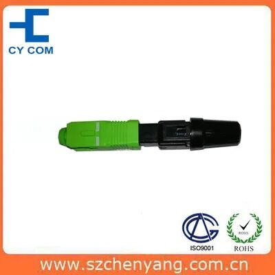 Chất lượng Đầu nối nhanh sợi quang (SC/APC, Đánh bóng sẵn, Rãnh kim loại) Nhà máy