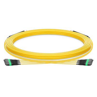 Chất lượng MTP Trunk Cable với 0,35dB Low IL OFNP Fire Safety-Rated và G.657.A1 Xây sợi không nhạy cảm cho dây cáp mật độ cao Nhà máy