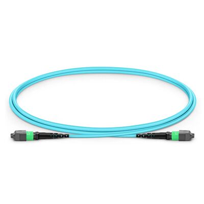 Chất lượng Cáp quang MPO-16 với suy hao thấp 0.35dB và đầu nối APC 8° cho bộ thu phát 400G QSFP-DD và OSFP Nhà máy